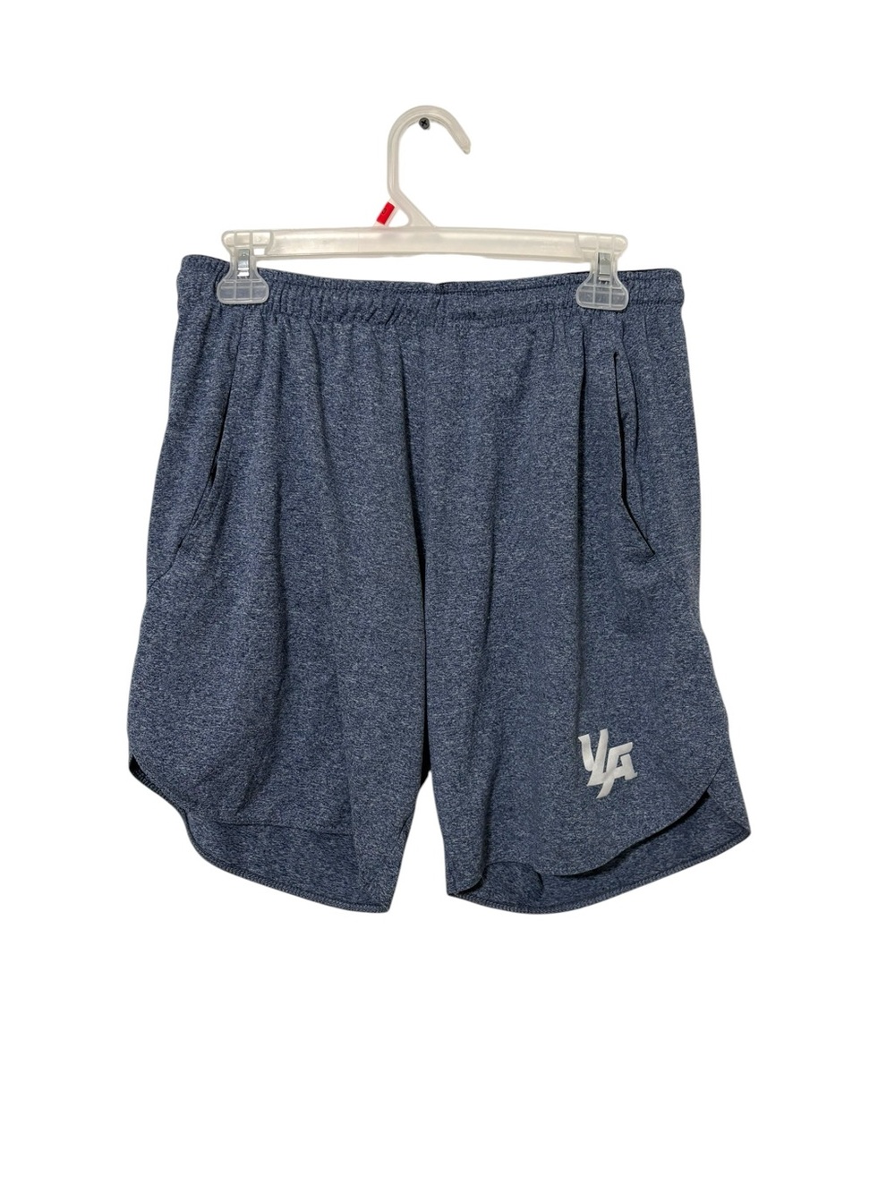 YoungLA Size Large Blue Pull On Athletic Shorts Gym Travel Outdoor Active